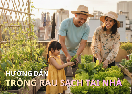 HƯỚNG DẪN TRỒNG RAU SẠCH TẠI NHÀ