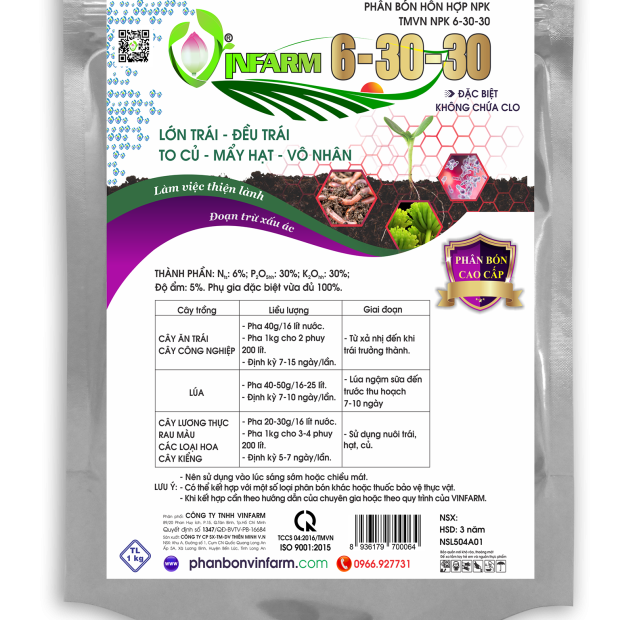 VINFARM 6-30-30 (GÓI 1000g)